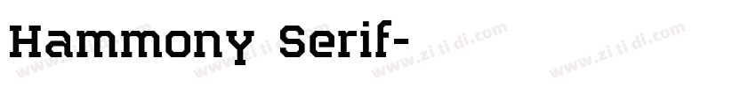 Hammony Serif字体转换